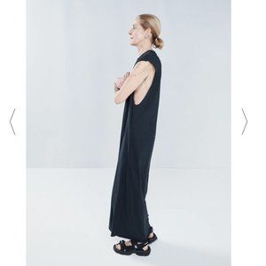 Raey NWT Sleeveless Maxi Dress 4UK S Black Jersey - very Toteme
